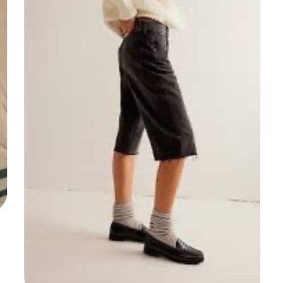 Free People We The Free Jam Session Capri Jeans Rock Steady Black Size 28 NWT - Picture 7 of 8